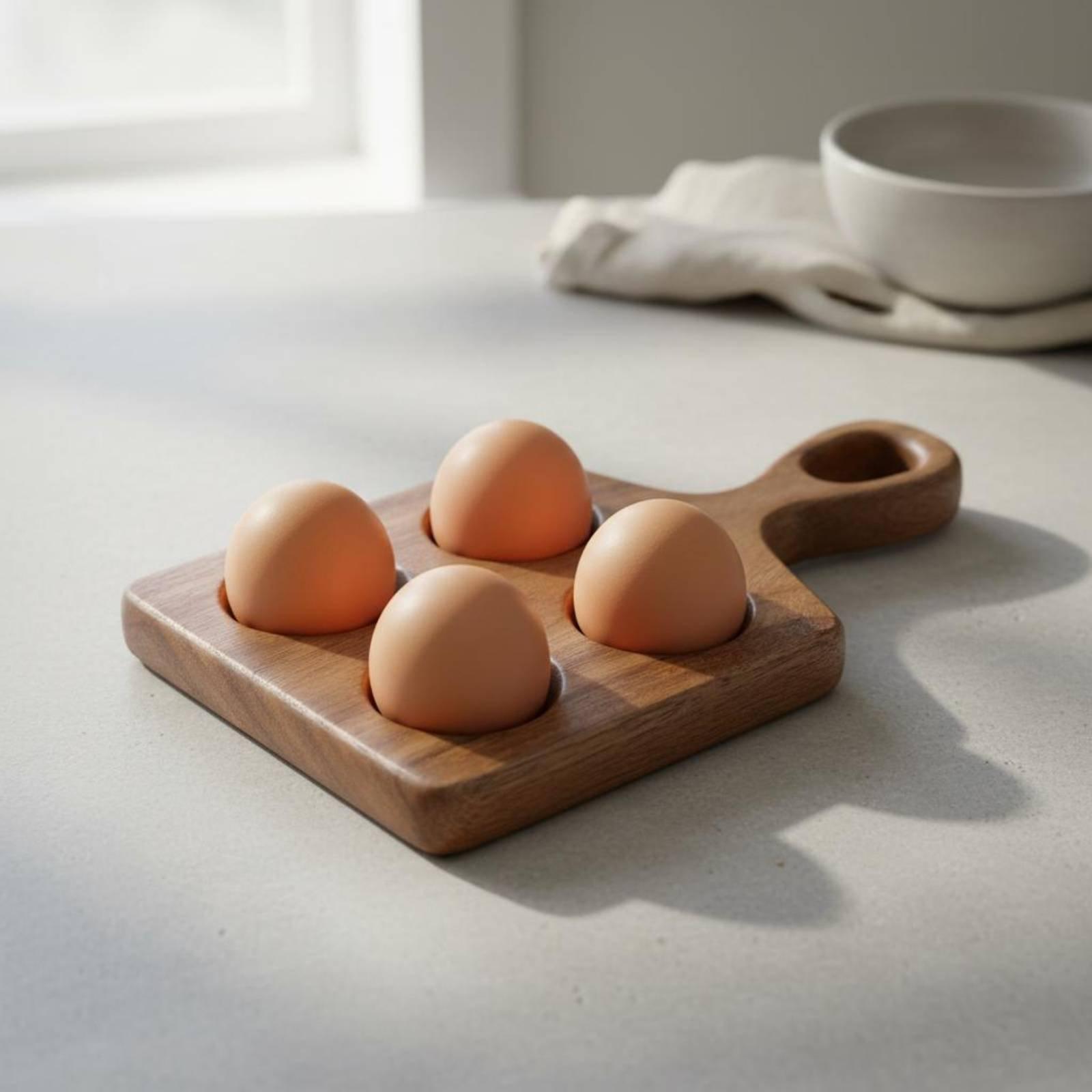 Egg Storage Holder - Подставка для яиц из бука с