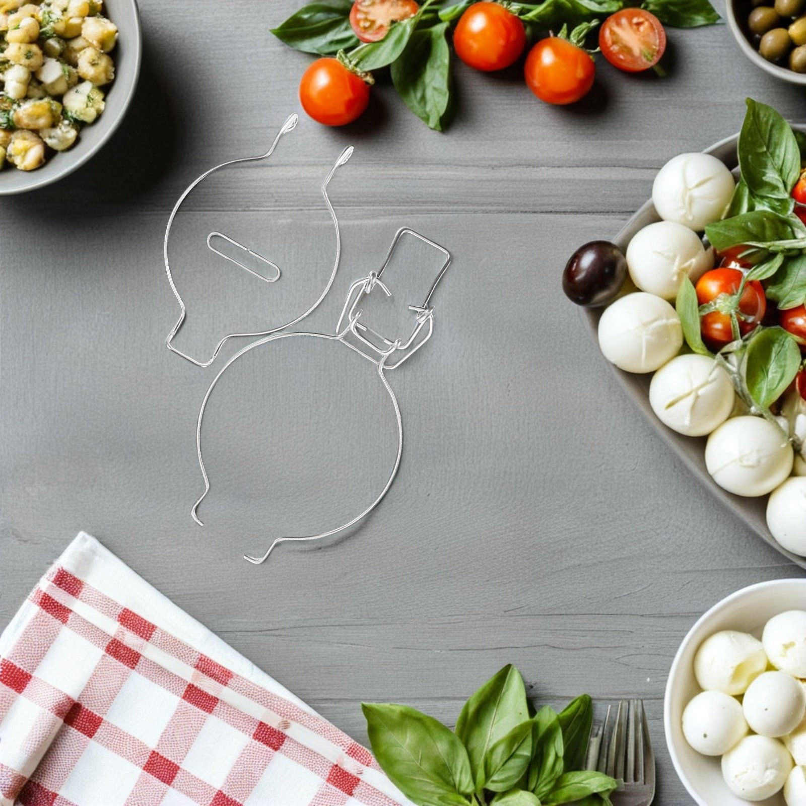 Food Storage In Stainless Steel - 4 шт. металлических зажимов из нержавеющей