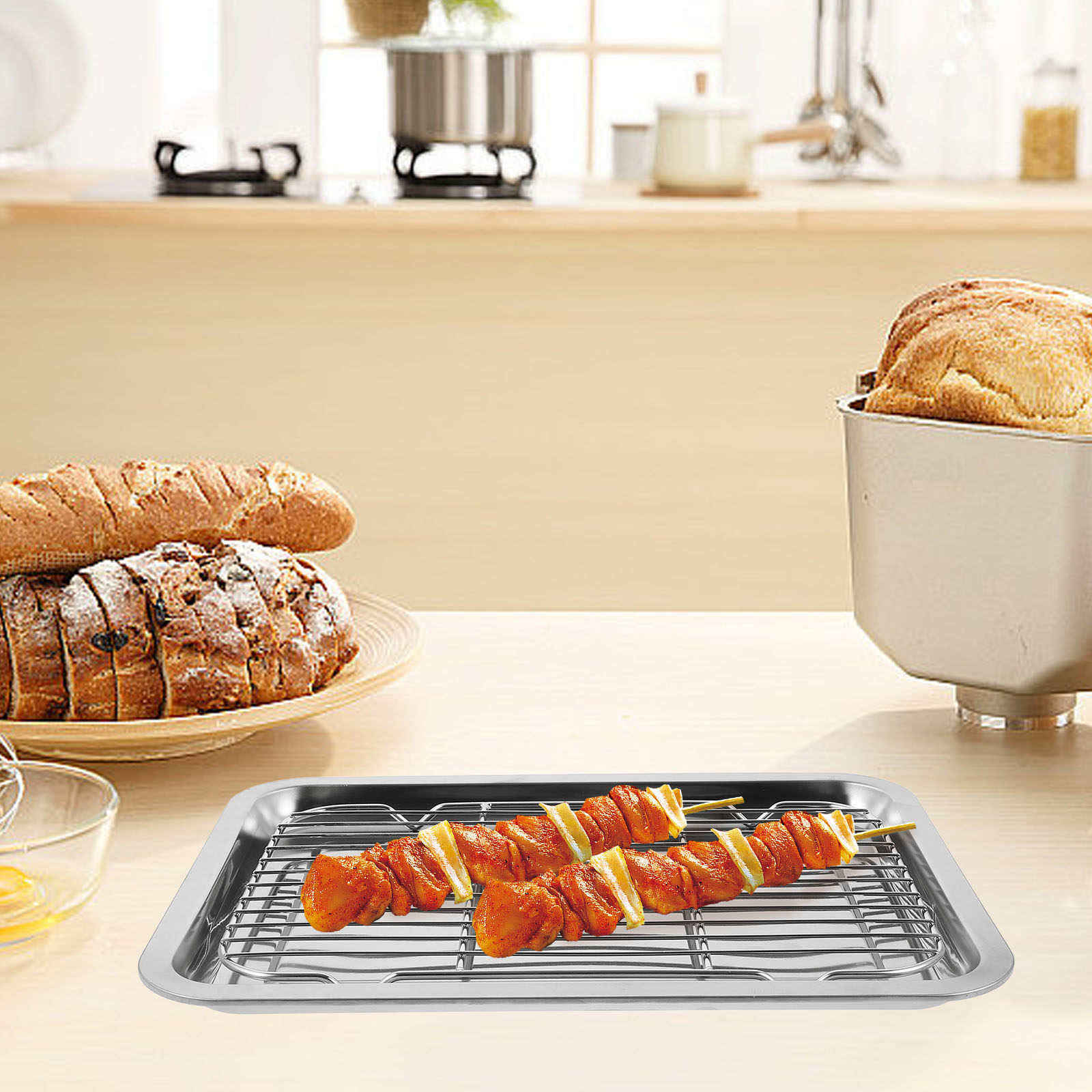 Food Storage In Stainless Steel - 1 комплект: решетка для выпечки из