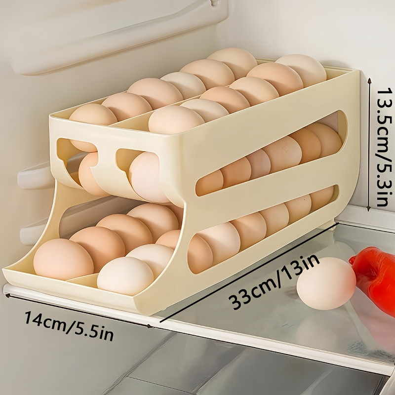 Food Storage Eggs - Трехуровневый двухрядный автоматический выдвижной контейнер для