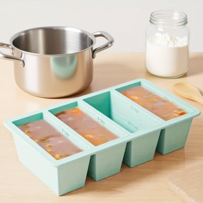 Food Storage Frozen - Силиконовый контейнер для заморозки с крышкой,