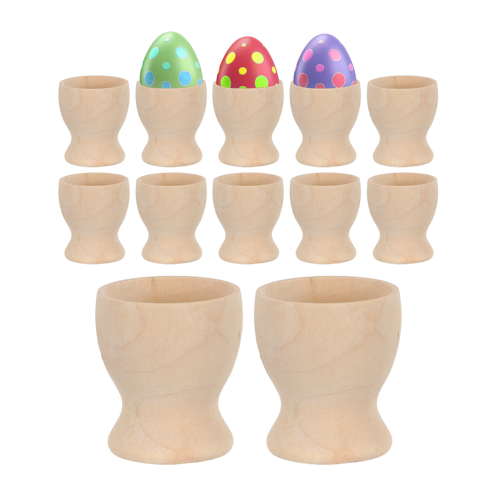Набор из 12 деревянных подстав – обзор и цена Egg Storage Holder