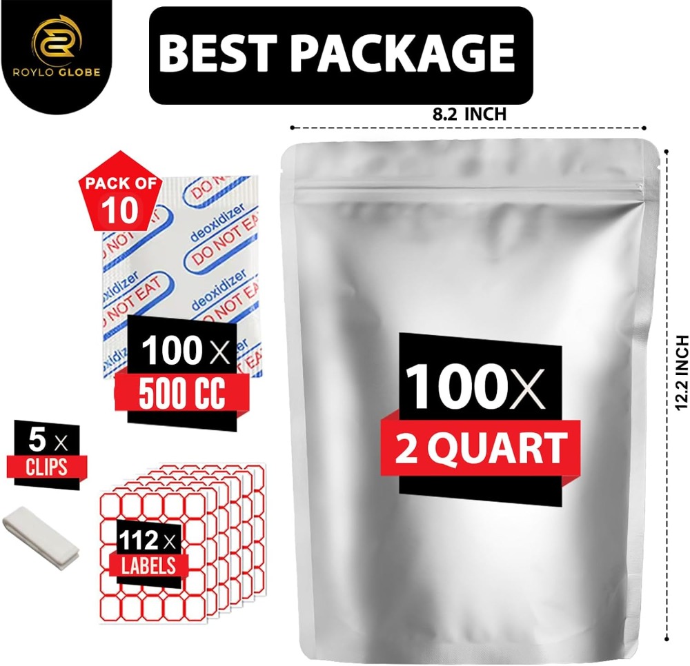 100 шт. пакетов из майлара объ – обзор и цена Food Storage Oxygen Absorbers
