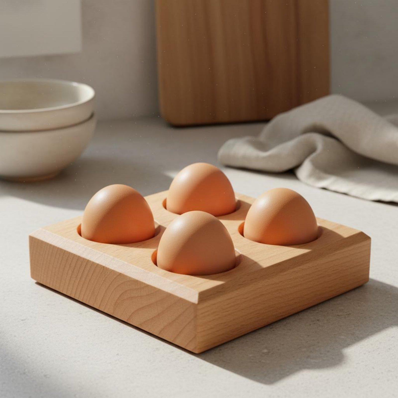 Подставка для яиц из бука с гл – обзор и цена Egg Storage Holder