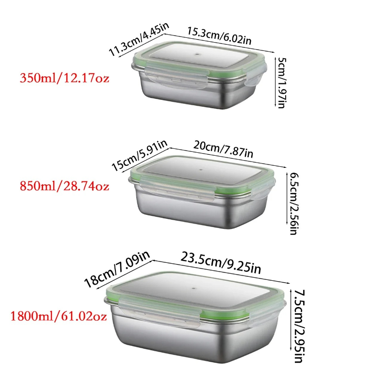 Набор ланч-боксов из нержавеющ – обзор и цена Food Storage In Stainless Steel