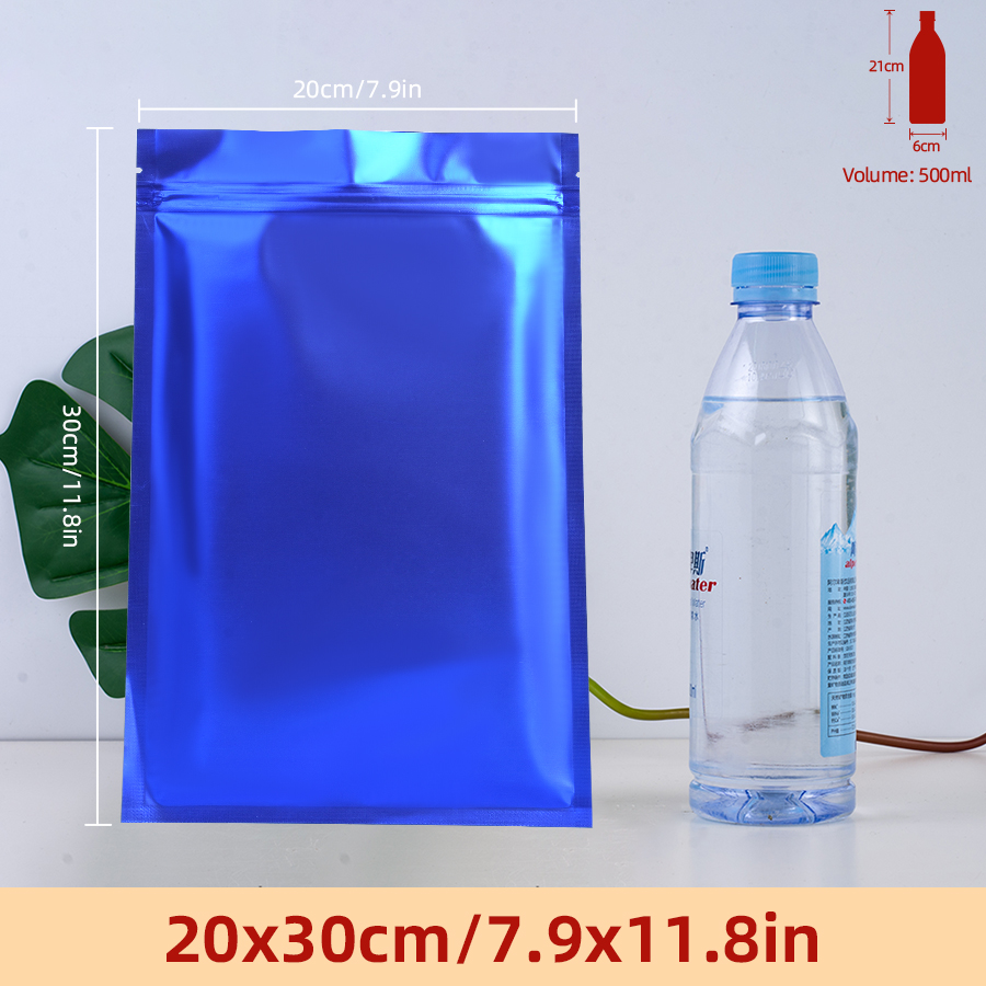 100 шт. матовых синих пакетов  – обзор и цена Food Storage Bags Reusable