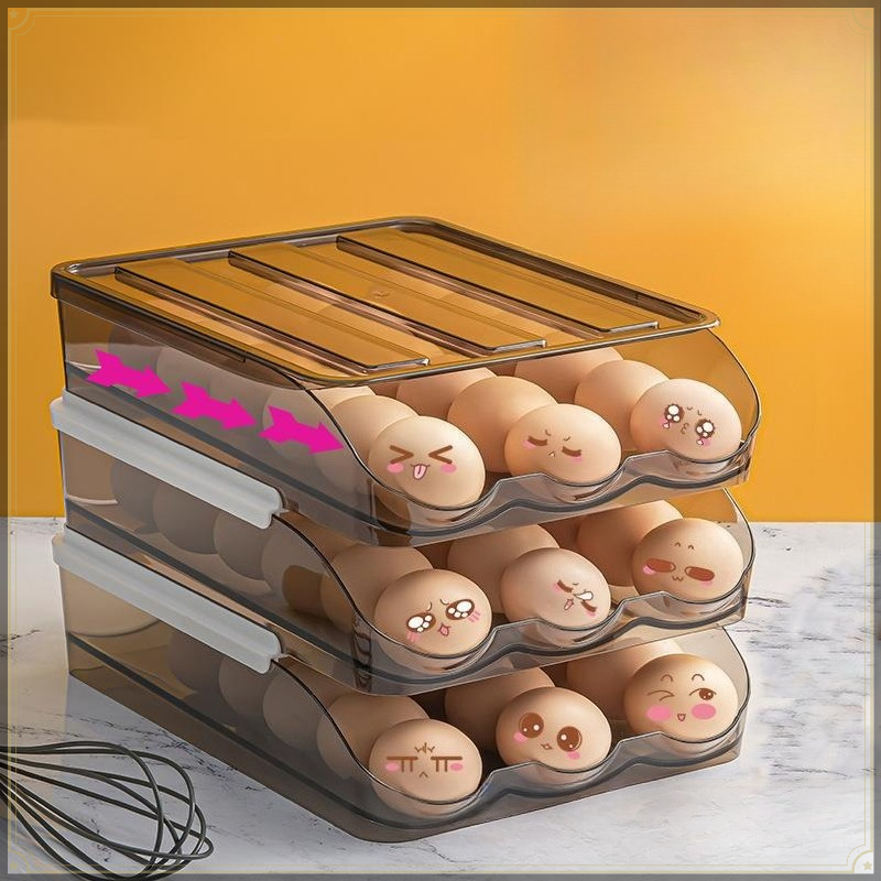 Прозрачный органайзер для яиц  – обзор и цена Egg Storage Holder