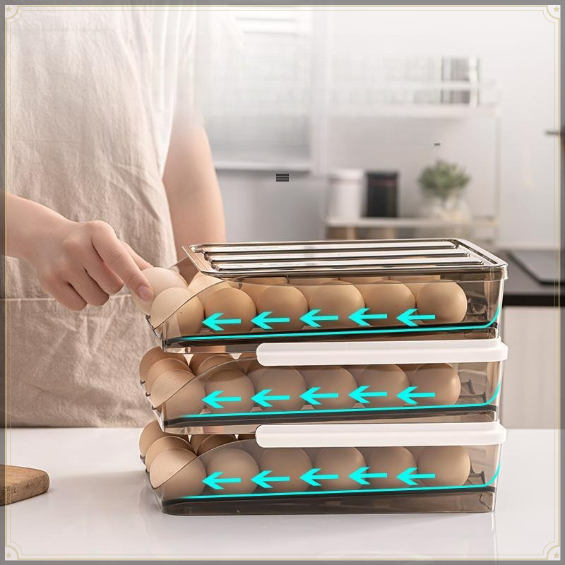 Прозрачный органайзер для яиц  – обзор и цена Egg Storage Holder